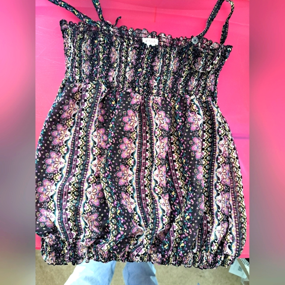 💘SHEER FLORAL SPRING TOP
